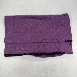 Lululemon Rulu Reversible Purple Heathered Snap Vinyasa Infiniti Scarf Wrap Yoga